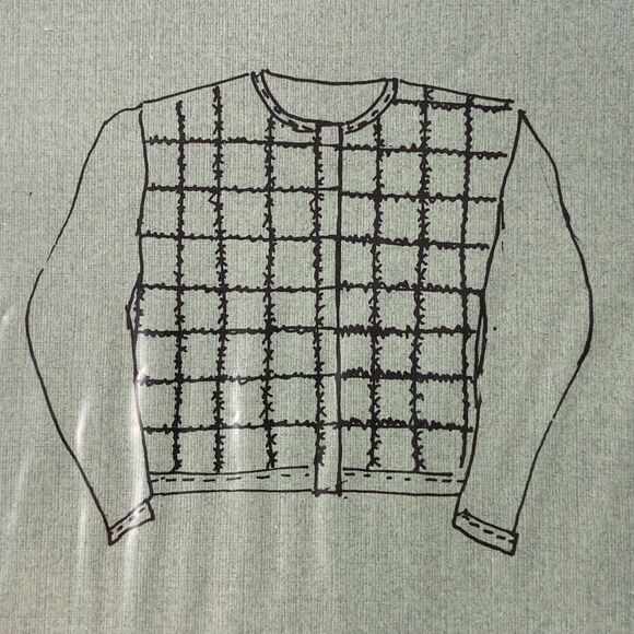 Fabric Expressions Pattern Patchwork Jacket Vintage Sewing Craft Grandpa Style - Picture 1 of 6